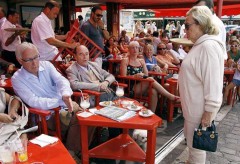 Jacques Chirac at the Senequier with Bernadette