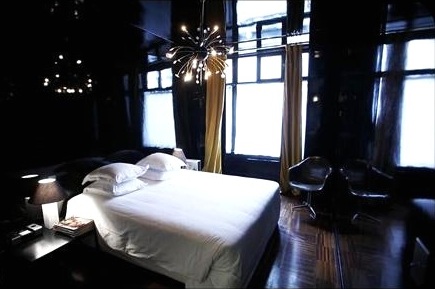 One of the rooms at Hôtel Amour