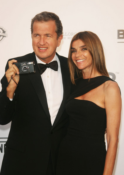 Carine Roitfeld and Mario Testino...