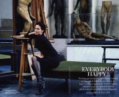 Amanda Harlech photographed at The Royal Academy Schools by Neil Gavin...