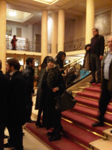 Attending Mitsuko Uchida's concert at the Théâtre des Champs-Elysées...