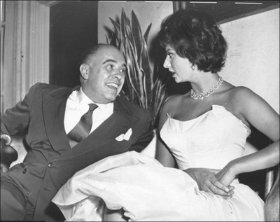 Carlo Ponti with Sophia Loren...