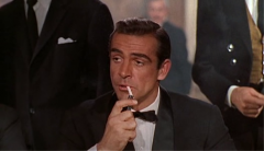 Sean Connery as James Bond... gambling at the casino...