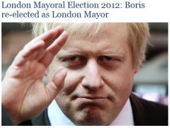 Boris Johnson re-elected Mayor of London...