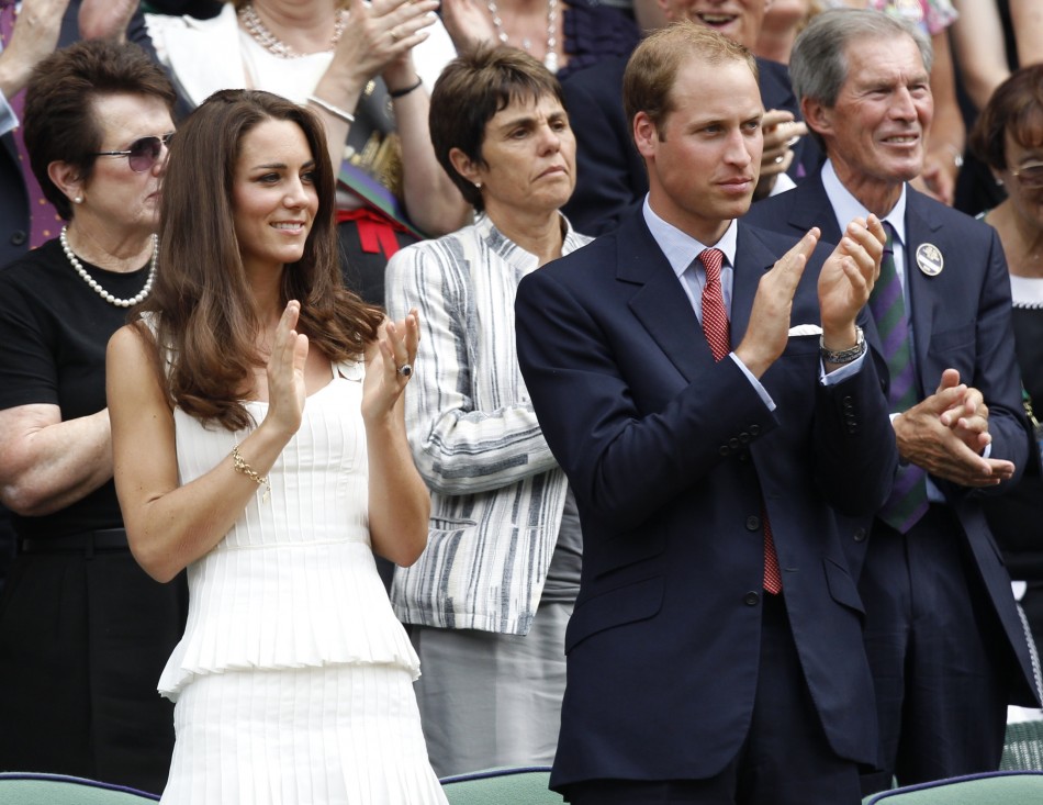 The Prince William and the Duchess of Cambridge...