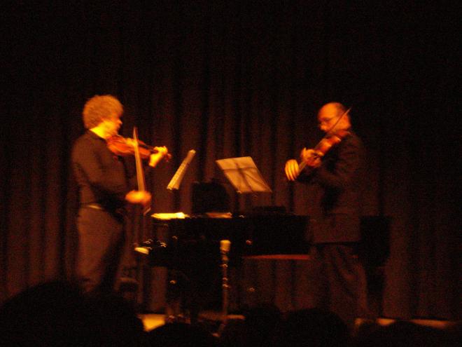 A violin duet...