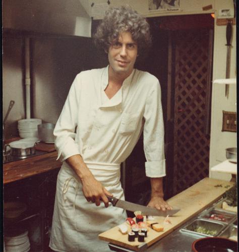 A devastatingly handsome young... Anthony Bourdain...
