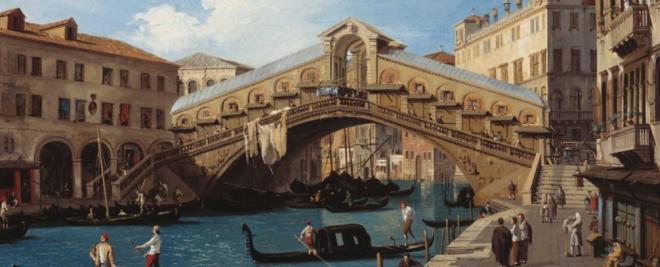 "Rialto Bridge from the South" by Canaletto...