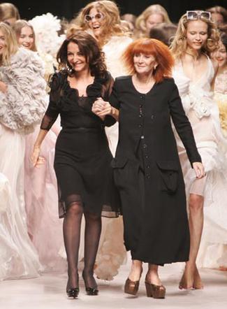 Sonia Rykiel with her daughter Nathalie...
