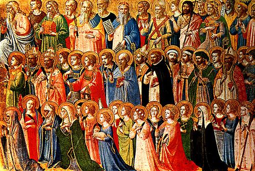 "Forerunners of Christ with Saints and Martyrs"... by Fra Angelico...