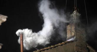 The white smoke from the Sistine chapel...