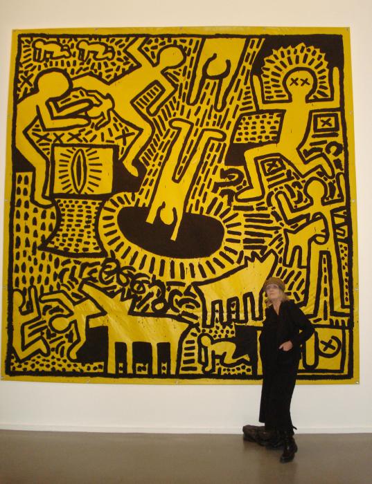 Untitled painting by Keith Haring (1981)...