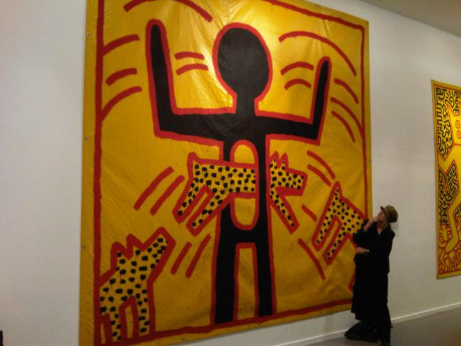 Untitled painting by Keith Haring (1982)...