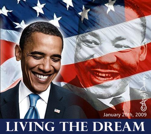 Martin Luther King Jr.... and Barack Obama...